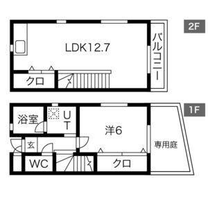 エンバーカーズ天神の間取り