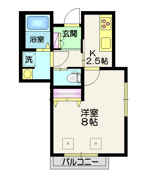 アストワールの間取り|★角部屋２面採光★