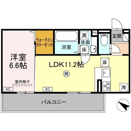 ベルイール　A棟の間取り