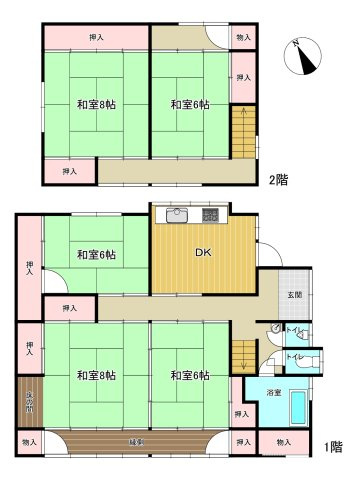 小津町　戸建の間取り