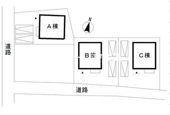 サン　ベルジュ　Ａ棟の区画図