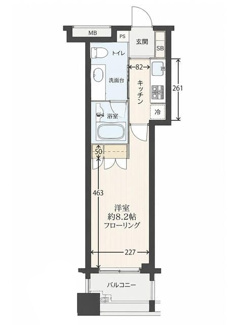 【間取り】 | 日本橋ヴォアール | 間取りです。