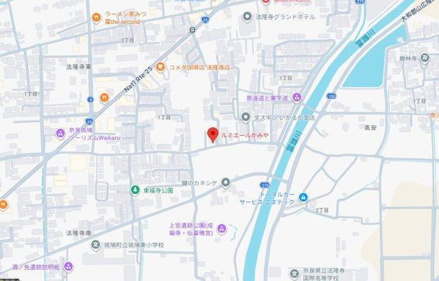 ルミエールかみやの地図