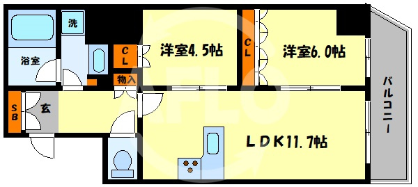 サンマイン北浜の間取り|サンマイン北浜　間取り