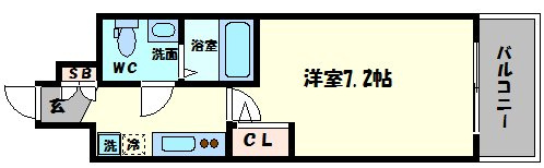 ラシュレエグゼ難波南の間取り|ラシュレエグゼ難波南　間取り