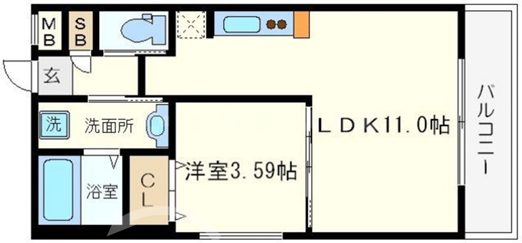 FRENCIA NOIE 難波南の間取り|グランシス難波南　間取り