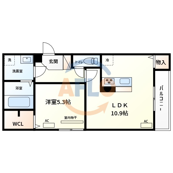 D－room今川　B棟の間取り|D－room今川　B棟　間取り