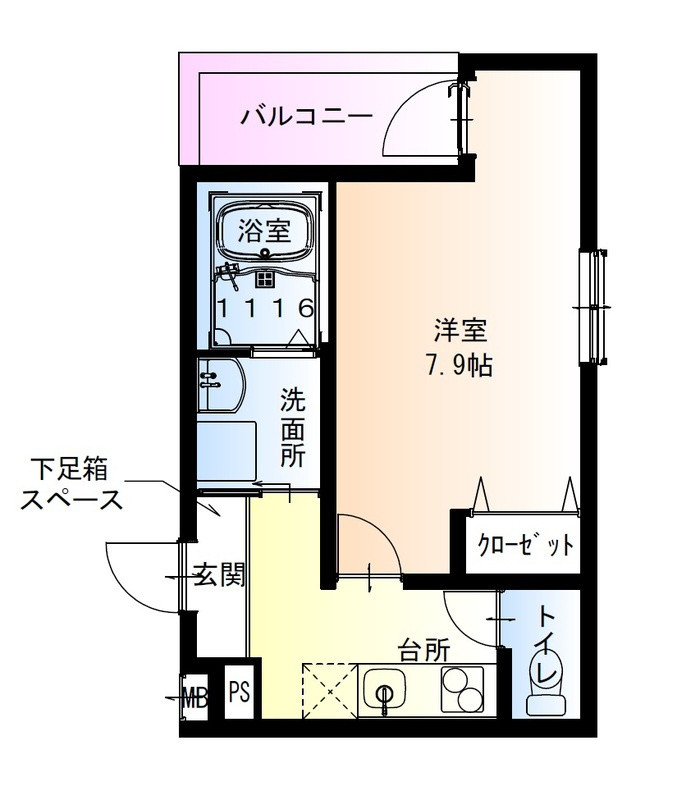 フジパレス今川公園東Ⅴ番館の間取り|フジパレス今川公園東Ⅴ番館　間取り