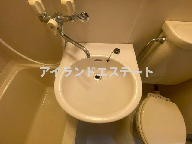 バスクコート　礼金0　駅近　南向き　高層階の洗面所