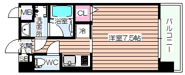 【間取り】 | エグゼ大阪ドームⅡ