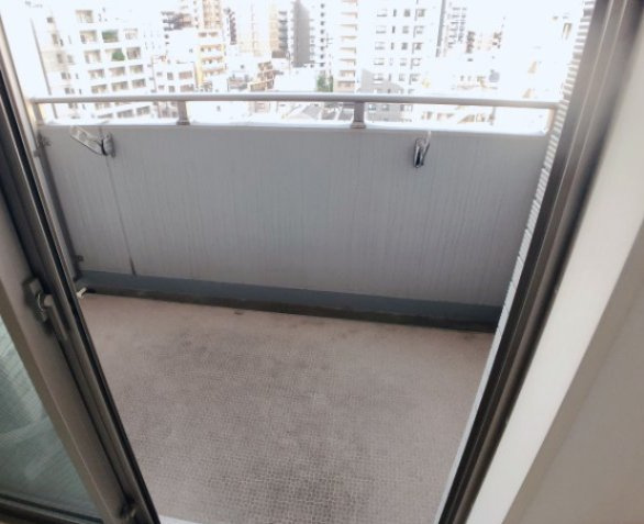 江東区新大橋２丁目の賃貸マンションのバルコニー
