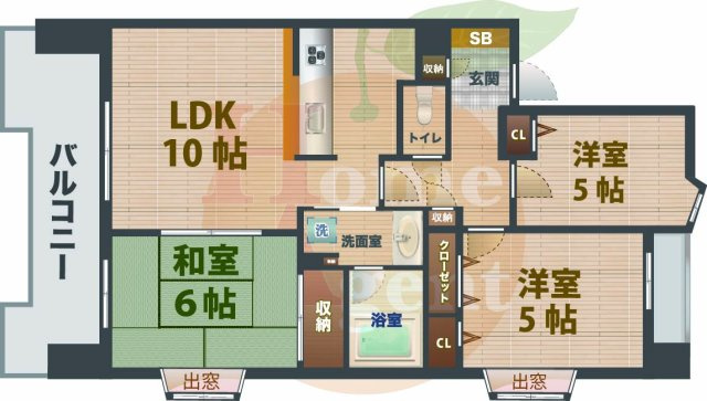 【間取り】 | ドゥーエ練馬 | 3LDKのお部屋です。