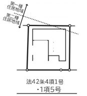 越谷市蒲生4丁目 未入居戸建の区画図
