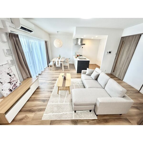 S-RESIDENCE千種駅前ascent(アセント)の居間・リビング|※シリーズ物件のモデルルーム写真となります。家具家電はついておりません。