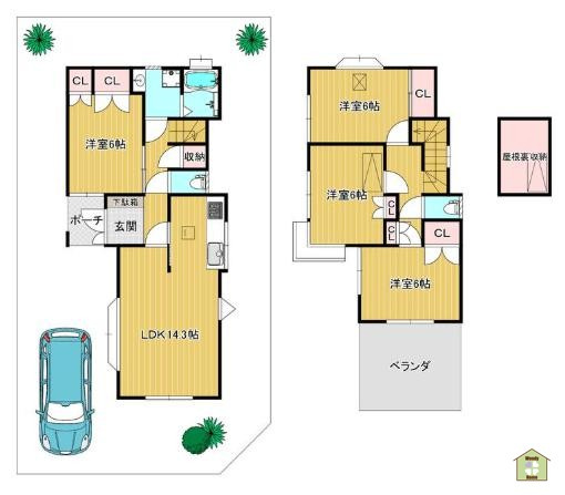 越谷市七左町1丁目　中古一戸建て