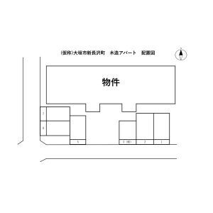 仮）大垣市新長沢町アパートの駐車場
