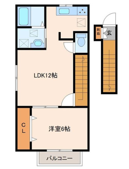 【間取り】 | ナリトモ都町Ａ