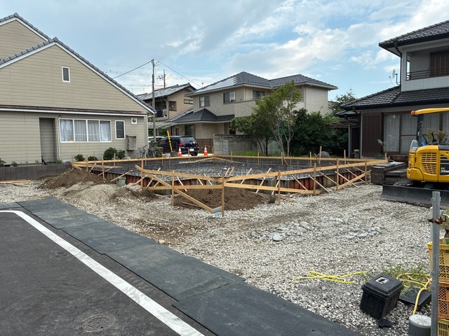 【外観】 | リーブルガーデン.S前橋市岩神町第6ー① | （建築中現地）国道17号へのアクセス良好！全区画60坪以上！