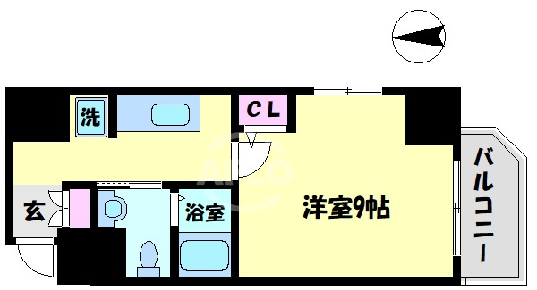 ヴィラタワー谷町の間取り|ヴィラタワー谷町　間取り
