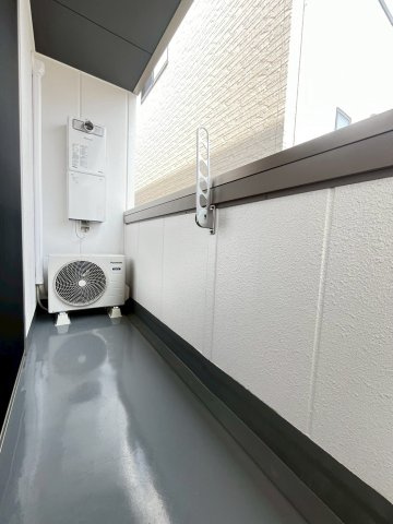 Halu吹田のバルコニー