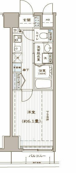 ＺＯＯＭ銀座２丁目Ｓｅｃｏｎｄの間取り|間取りです。