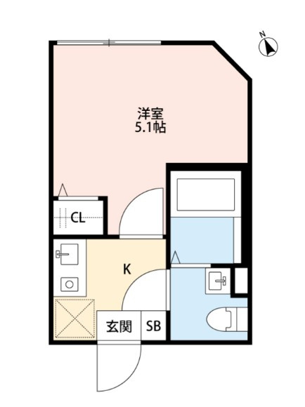 T.A北区上中里3丁目A棟の間取り