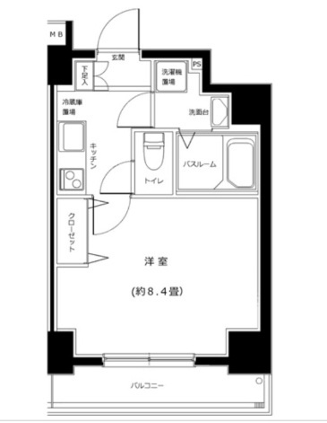 グランフォース王子の間取り|間取りです。
