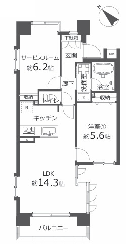 相鉄線もつながり、より便利になった新横浜。都心へのアクセスもストレスなく、毎日快適生活は確実視。あとは仕様だったり立地だったりがお好みに合うか？デス！！な、『ビッグヴァン新横浜』リフォームの間取り