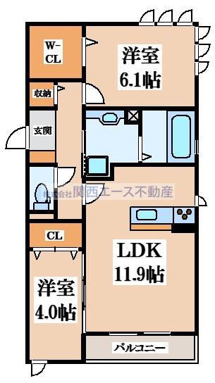 【間取り】 | おばつじアイビーコートB棟