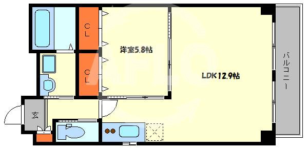 CQレジデンス大阪WESTの間取り|CQレジデンス大阪WEST　間取り