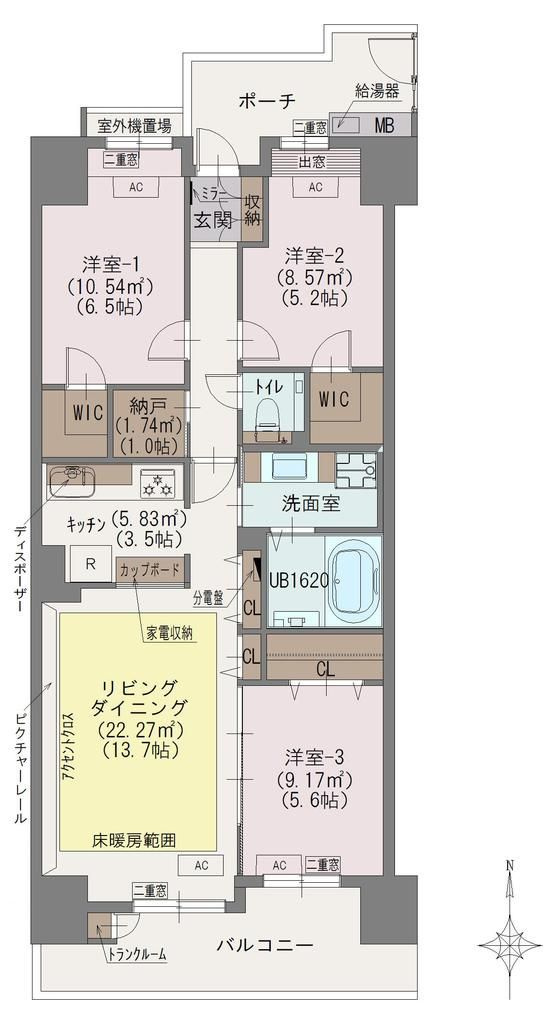 東京ビューマークスの間取り