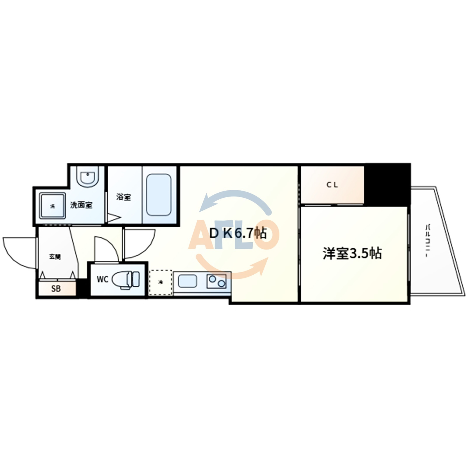 SERENiTE堺筋本町ＳＵＤの間取り|SERENiTE堺筋本町ＳＵＤ　間取り