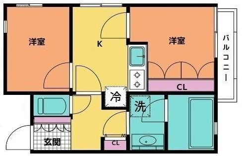 コート矢口の間取り|間取りです。