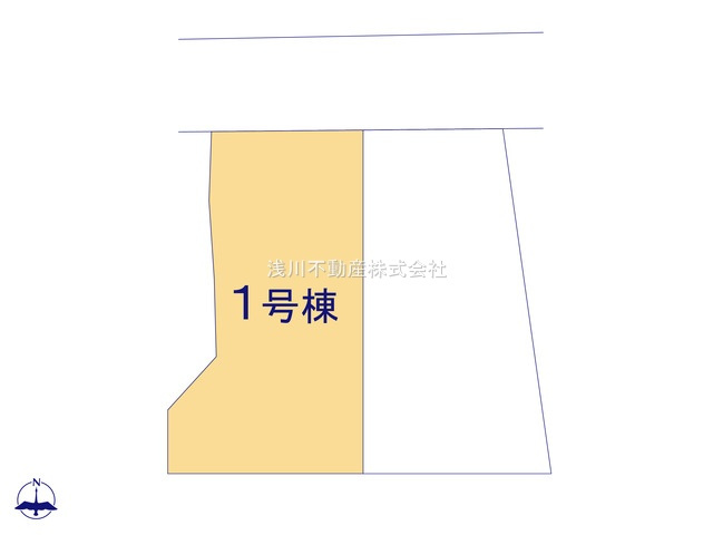 八王子市　大谷町　新築一戸建て　８期の区画図|～北側道路に面している全2棟の戸建てが誕生～