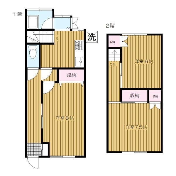 新町貸家の間取り