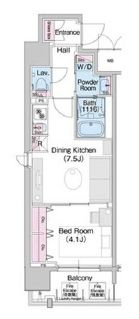 コンフォリア心斎橋ＥＡＳＴの間取り