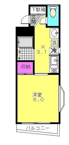 マザール平和台の間取り|間取りです。