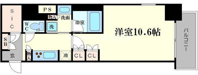 コンフォリア北浜の間取り