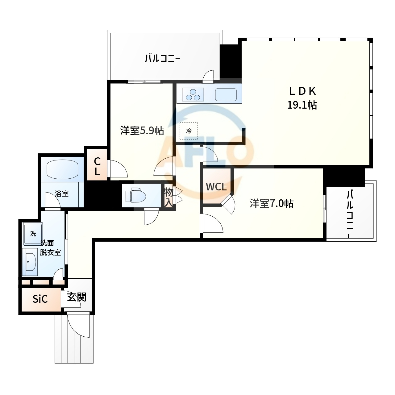 MJR堺筋本町タワーの間取り|MJR堺筋本町タワー（エムジェイアール）　間取り