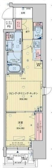 コンフォリア西天満の間取り