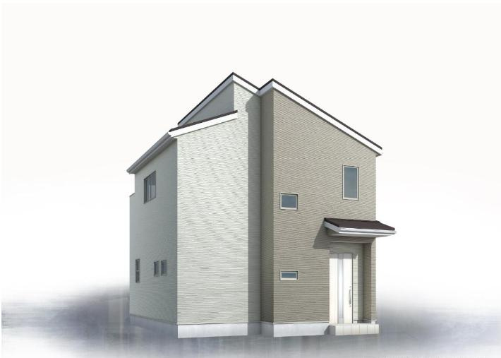 八王子市　大谷町　新築一戸建て　８期の外観パース|～北八王子駅徒歩20分　長期優良住宅認定・省エネ性能認定の新築一戸建て～