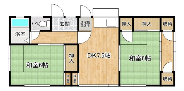 彦根市稲部町の一戸建ての間取り