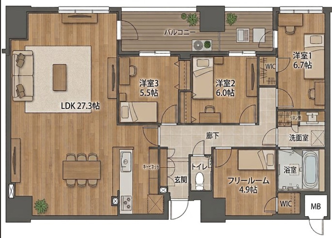 【間取り】 | S-RESIDENCE千種belvia TOWER