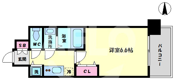 クリスタルグランツ東天満の間取り|クリスタルグランツ東天満　間取り