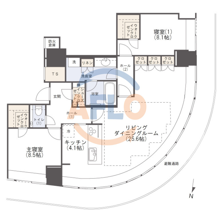 Brillia Tower堂島　中之島小学校区の間取り|Brillia Tower堂島　間取り