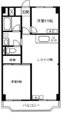 エクロール蓮根の間取り|間取りです。