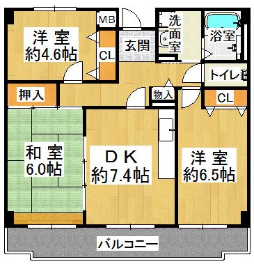 井吹東シティコートの間取り|※間取りが現況と異なる場合は現況を優先します※