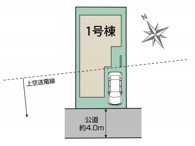 ブルーミングガーデン　船橋市松が丘１丁目２期１棟／２期１号棟の区画図|船橋市松が丘1丁目2期1棟区画図