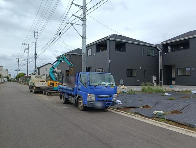 船橋市前貝塚町　第９の前面道路含む現地写真
