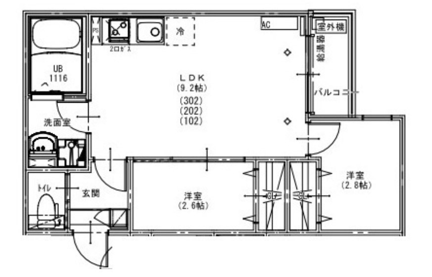 KEIAI RESIDENCE 北上尾Ⅵの間取り